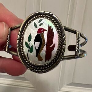 Mother of Pearl sterling cuff